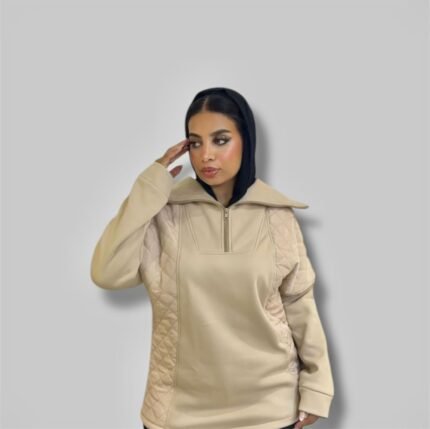 Textured Panel Hoodie